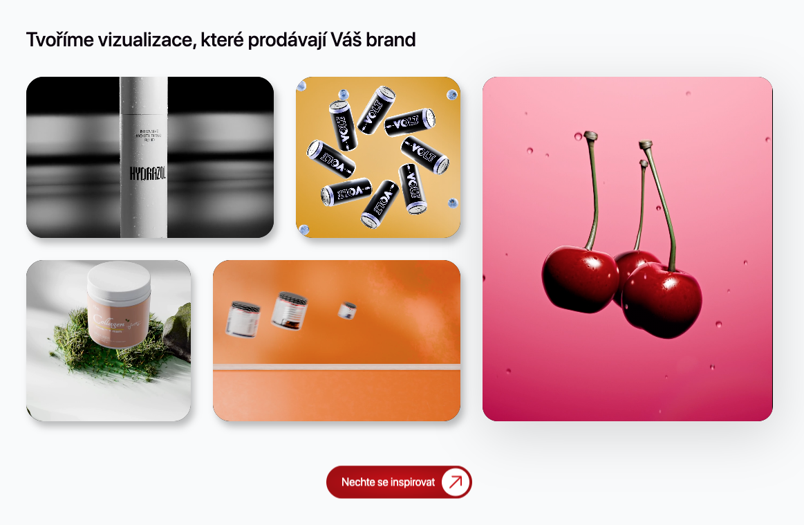 Detailní ukázka grafického rozhraní a vizuálního stylu projektu Visual Craft